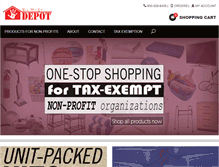 Tablet Screenshot of nonprofitdepot.com